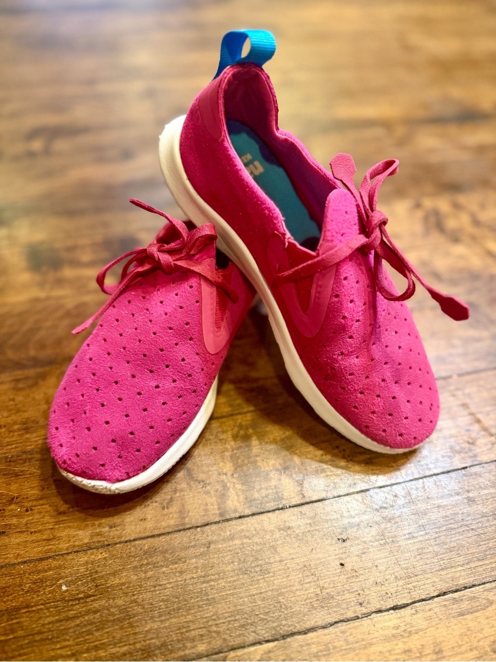 Kids Native Sneakers Shoes Size 2 Pink Comfortable Lightweight Child Tennis Shoe